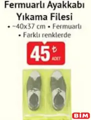 FERMUARLI AYAKKABI YIKAMA FİLESİ 40X37 CM